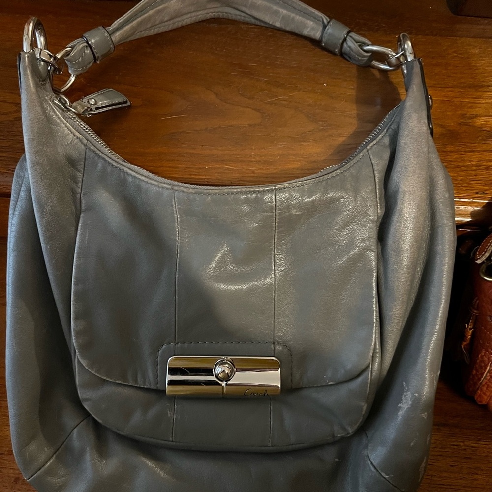 COACH leather hobo bag